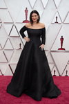 Лаура Паузини. Церемония открытия — Оскар 2021 (наряды и образы: чёрное вечернее платье)
