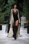 Amoralle lingerie show — Riga Fashion Week SS2022 (looks: black boots, black bodysuit)