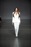 Elena Burenina show — Ukrainian Fashion Week noseason sept 2021 (looks: white pantsuit)