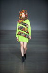 LEM show — Ukrainian Fashion Week noseason sept 2021 (looks: lime dress)