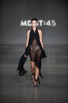 MDNT:45 show — Ukrainian Fashion Week noseason sept 2021 (looks: black transparent dress)