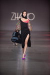 ZHARKO show — Ukrainian Fashion Week noseason sept 2021 (looks: black dress with slit)