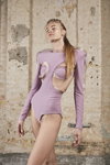 Cihan Nacar presentation — Ukrainian Fashion Week No Season 2021 (looks: lilac bodysuit)