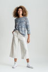 Celtic & Co SS 21 lookbook (looks: white culottes, white high top sneakers, grey jumper)