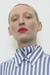 House of Dagmar AW 21 campaign (looks: striped blue and white blouse)