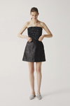 MALAIKARAISS AW 21 lookbook (looks: black mini skirt, black top)