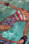 Кампания купальников Dolores Cortés SS 2021 (наряды и образы: разноцветный закрытый купальник)