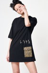 Лукбук LYPH SS22 (наряды и образы: чёрное платье-рубашка)