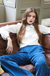 Phoebe Grace SS 21 lookbook (looks: white blouse, sky blue trousers)