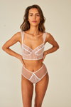 Undress Code SS 2021 lingerie lookbook (looks: white transparent briefs, white transparent bra top)