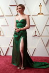 Paloma Garcia-Lee. Церемония открытия — Оскар 2022. Часть 2 (наряды и образы: зеленое вечернее платье с разрезом)