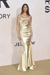 Nicolas Jebran. amfAR Gala Cannes 2022 (looks: goldevening dress)