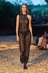 Показ (di)vision — Copenhagen Fashion Week SS23 (наряды и образы: чёрное прозрачное платье)