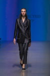 Collected Story show — Riga Fashion Week SS23 (looks: black pantsuit)