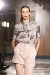 UNATTACHED show — Riga Fashion Week SS23 (looks: nude quilted shorts, nude tights)
