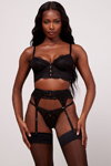 Boux Avenue 2022 lingerie campaign (looks: black stockings)