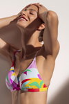 Esprit SS 2022 swimwear campaign (looks: multicolored swimsuit)