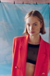 Looking for. Gabriella SS 2022 tights campaign (looks: red blazer)