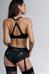 Marlies Dekkers FW 2022 lingerie campaign (looks: black stockings, black garter belt)