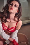 Marlies Dekkers Signature 2022 lingerie campaign (looks: red bra)
