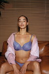Passionata by Chantelle FW22/23 lingerie campaign (looks: sky blue bra, sky blue briefs)