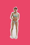 Kampania strojów kąpielowych Passionata SS 2022 (ubrania i obraz: strój kąpielowy błękitny kwiecisty)