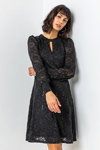 Лукбук Roman Originals FW 22/23 (наряды и образы: чёрное гипюровое платье)