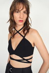 Tego lata & Other Stories campaign. 2022 (looks: black bustier, black trousers)