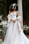Aoki Lee Simmons. "Time to Celebrate". Paulette Cleghorn for Yumi Katsura campaign. Fall 2022 (looks: white wedding dress)