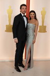 Miles Teller, Keleigh Sperry. Opening ceremony — 95th Oscars