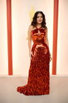 Сальма Хайек. Церемония открытия — Оскар 2023 (наряды и образы: красное вечернее платье)