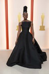 Danai Gurira. Opening ceremony — 95th Oscars (looks: blackevening dress)