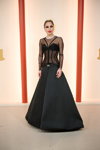 Леди Гага. Церемония открытия — Оскар 2023 (наряды и образы: чёрное вечернее платье)