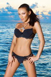 I dreamt of... Sunny Isle. Axami lingerie campaign (looks: black bra, black briefs)
