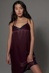 Esprit FW 22/23 lingerie campaign (looks: beetroot nightshirt)