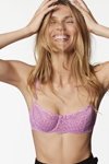 Etam FW 23 lingerie campaign. Part 4 (looks: pink guipure bra)