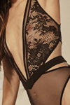 Etam SS23 lingerie campaign. Part 1 (looks: black transparent bodysuit)