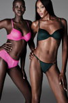 Adut Akech and Naomi Campbell. The Icon. Victoria's Secret 2023 lingerie campaign