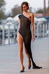 Dekel show — Riga Fashion Week SS27 (outfits: black transparent dress)