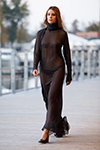 Dekel show — Riga Fashion Week SS27 (outfits: black transparent dress)