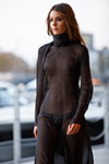 Dekel show — Riga Fashion Week SS27 (outfits: black transparent dress)